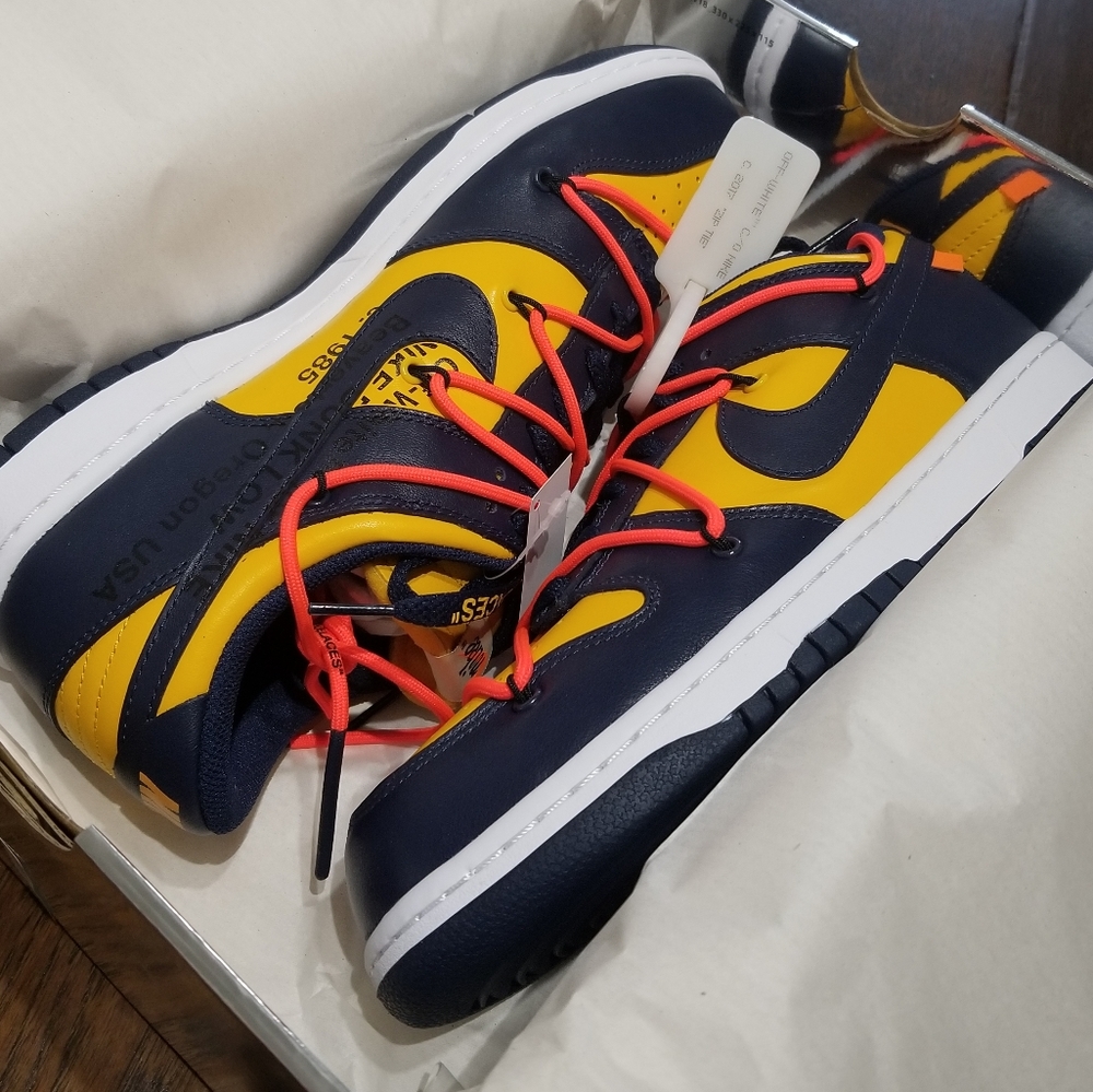 Nike OFF-WHITE X Dunk Low sz 10 - Picture 2 of 6